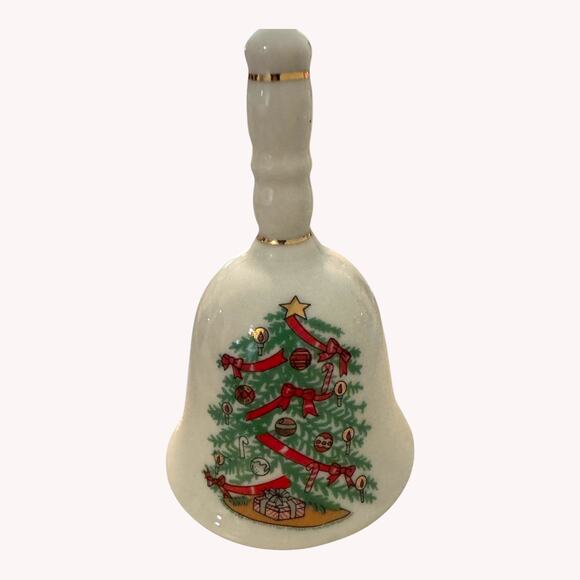 Christmas Snowman Handbells Porcelain Holiday Bells Winter Decor Lot 4 - Picture 5 of 10